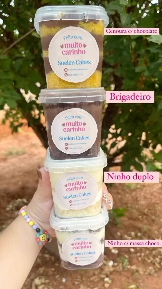 Bolo no pote da Suh Doces Momentos