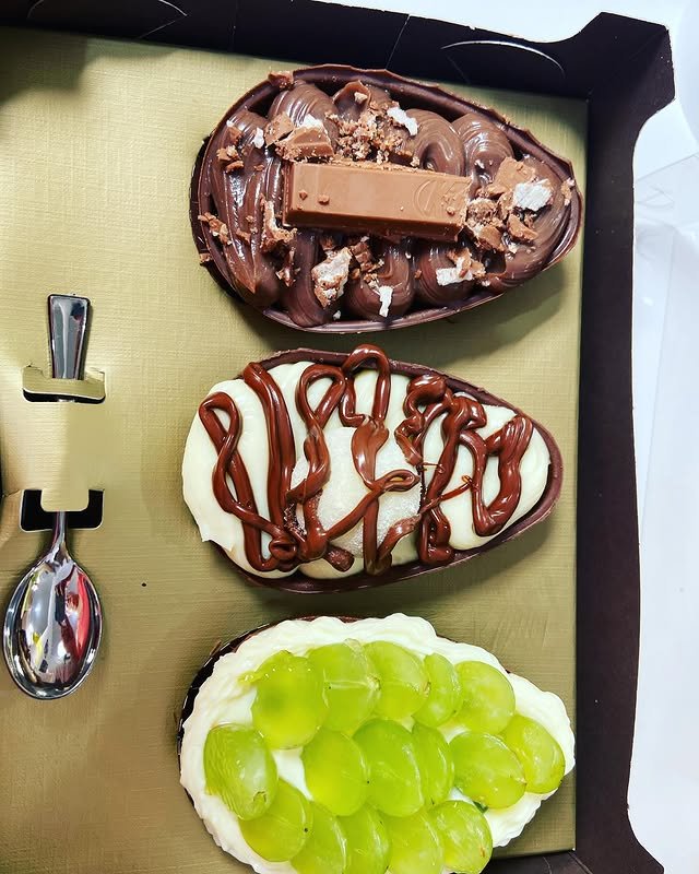 Trio de ovos de colher de 100g